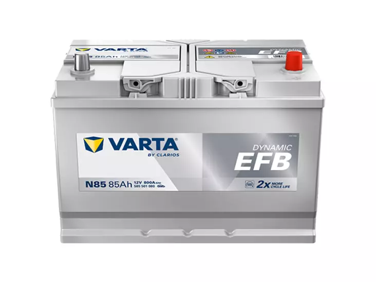 VARTA DYNAMIC EFB 85AH 800A 306X173X225MM -/+ - VARTA vene- ja vapaa-ajan akut - 1820-N85 - 1