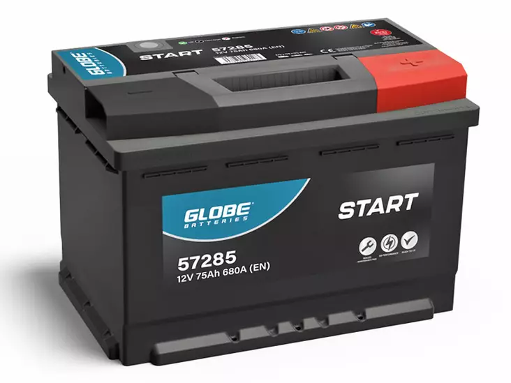 GLOBE SMF 75AH 278X175X175 -/+ 680A EN - GLOBE käynnistysakut - 1806-57285 - 2