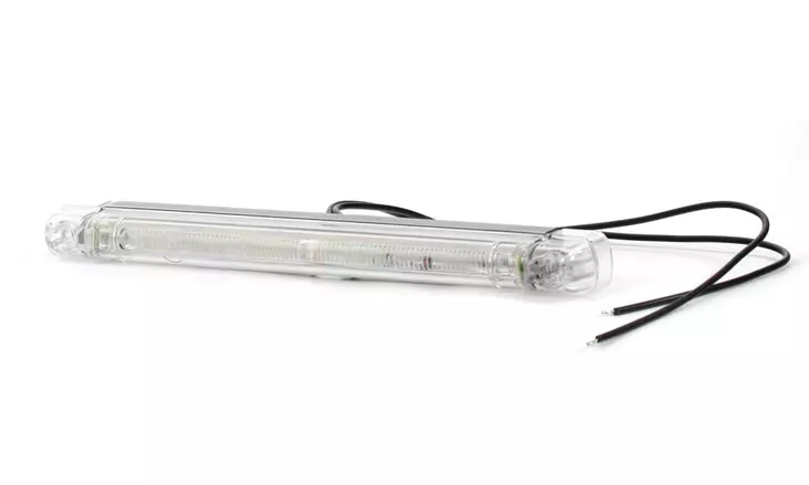 Was led-äärivalo 24cm valkoinen - 12-24V / kirkas linssi - Kirkkaat äärivalot - 1606-27735 - 1