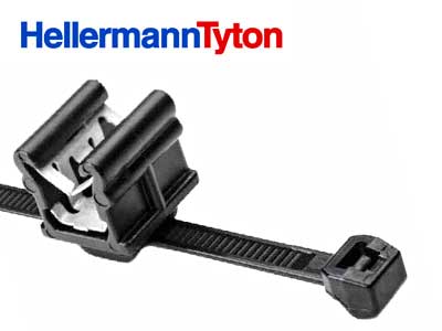 HELLERMAN NIPPUSIDE REUNAKIINNITYKSELLÄ 100KPL 150X4,6 MUSTA - Nippusiteet - 1111-00016 - 1