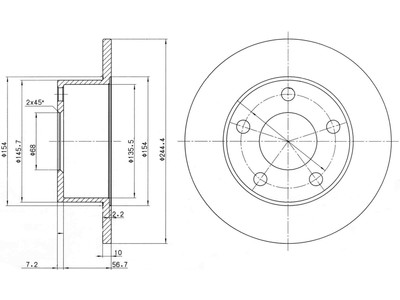JARRULEVY DELPHI, 2 KPL / PKT, TAKA, AUD - Jarrulevyt - BG2746 - 1
