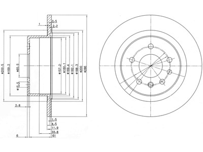 JARRULEVY DELPHI, 2 KPL / PKT, TAKA, OPEL - Jarrulevyt - BG2986 - 1