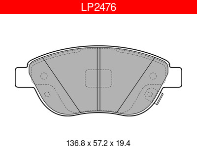 JARRUPALASARJA DELPHI, ETU, FIAT - Jarrupalasarjat - LP2476 - 1