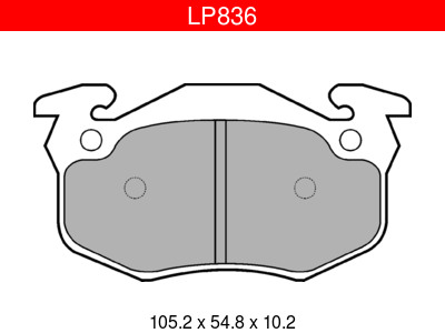 JARRUPALASARJA # DELPHI TAKA, RENAULT - Jarrupalasarjat - LP836 - 1