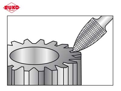 KOVAMETALLIVIILA RUKO 8.0MM G LUOTIM - Pyörivät kovametalliviilat - RU-116026 - 2