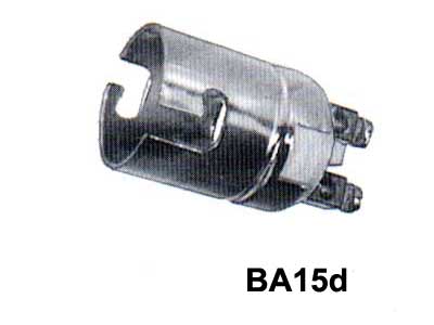 LAMPUNKANTA BA15D RUUVIL. - Polttimon metallikannat - 1605-170596 - 1