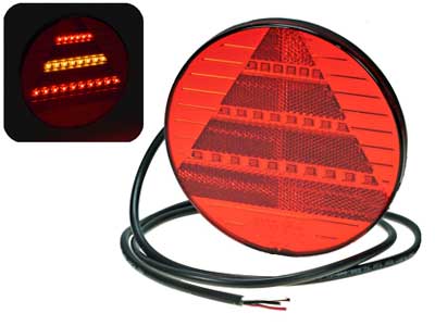 LED-TAKAVALO PERÄV. PRO-DISC 12/24V - LED-pyöreät takavalot - 1608-6766 - 1