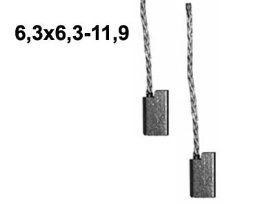 LÄM.LAIT.HIILISRJ 6,3X6,3 - Hiilisarjat moottoreihin - HX6 - 1