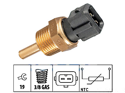 LÄMPÖTUNNISTIN (JÄÄHD.NESTE) 3/8 GAS 2-NAP - Lämpötilan tunnistimet neste, öljy, - 7901-94226 - 1