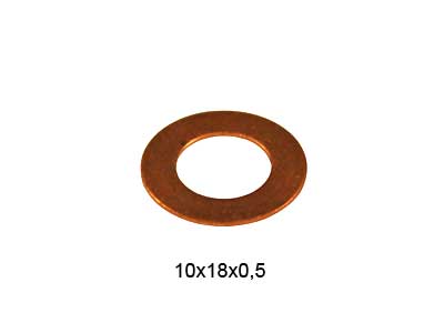 SUUTTIMEN POHJATIIVISTE 10X18X0,5 - O-renkaat, stefat, tiivisteet - 52316 - 1