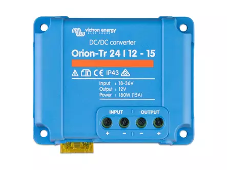VICTRON ORION-TR KONVERTTERI 24/12-15 (180W) DC-DC - Jännitteen alentimet - 1702-87366 - 1