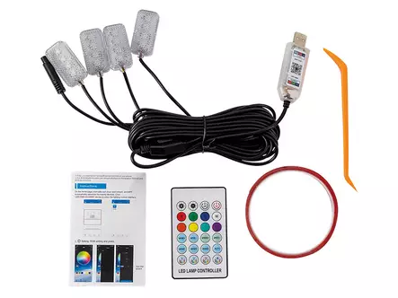 C-Bright LED RBG-sisävalosarja USB 4kpl - LED-sisävalot, muut muodot - 1609-60626 - 2