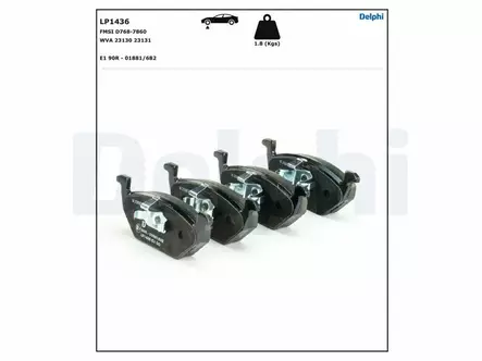 JARRUPALASARJA DELPHI ETU, AUDI, SEAT, SKODA, VW - Jarrupalasarjat - LP1436 - 2