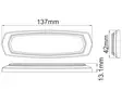 AXIXTECH SM6-D 6+6LED DUAL AMBER/WHITE R65 (XA2) - LED-tasovilkku - 1603-300666 - 2