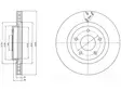 JARRULEVY DELPHI, 2 KPL / PKT, ETU, CHRYSLER SEBRING / DODGE - Jarrulevyt - BG4246 - 1