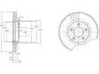 JARRULEVY DELPHI, 2 KPL / PKT, ETU, FORD TOURNEO CONNECT, TRANSI - Jarrulevyt - BG3826 - 1