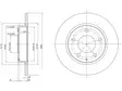 JARRULEVY DELPHI, 2 KPL / PKT, TAKA, / MAZDA 626 - Jarrulevyt - BG2806 - 1