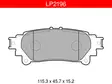 JARRUPALASARJA DELPHI TAKA, LEXUS TOYOTA - Jarrupalasarjat - LP2196 - 1