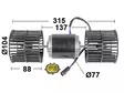LÄM.MOOT VOLVO/SAMSUNG EC160/180B,EW200B - Puhallinmoottorit & vastukset merkkihaku - 9056-19406 - 1