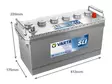 VARTA PROMOTIVE SLI 110AH 850A 413X175X220MM -/+ - VARTA hyötyajoneuvojen akut - 1820-I6 - 2