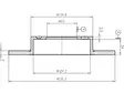 JARRULEVY 2 KPL/PKT, TAKA, AUDI, SEAT, SKODA, VW - Jarrulevyt - 69-1016 - 2