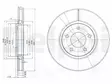 JARRULEVY DELPHI, 2 KPL / PKT, ETU, CHRYSLER GRAND VOYAGER - Jarrulevyt - BG3716 - 2