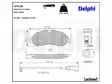 JARRUPALASARJA DELPHI ETU, FORD TRANSIT 14-, PARIPYÖRÄ - Jarrupalasarjat - LP3136 - 3