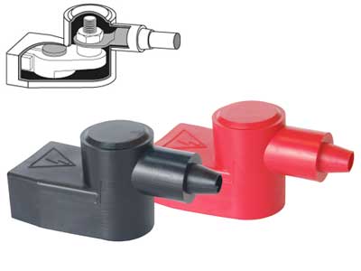 BLUE SEA SUOJAKUMI PUN/MUS - Blue Sea Kytkentätarvikkeet - 1790-4006 - 1