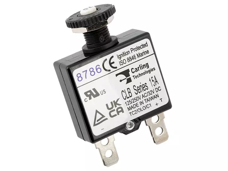 Blue Sea 7056 automaattisulake 15A - painonappi - Blue Sea Automaattisulakkeet - 1790-7056 - 2