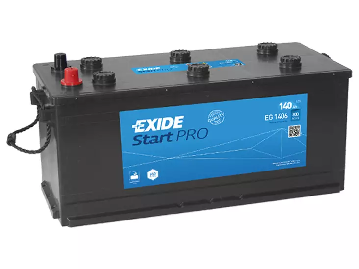 Exide EG1406 StartPro käynnistysakku 12V 140Ah 1150A -/+ - EXIDE hyötyajoneuvojen akut - 1815-EG1406 - 1