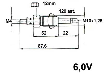HEHKU GF-115 6V PM161 - Hehkutulpat - 8019-0636 - 1