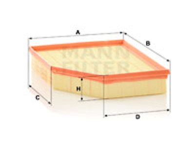 ILMANSUODATIN MANN, VOLVO - Ilmansuodattimet - 1482-C30196 - 1