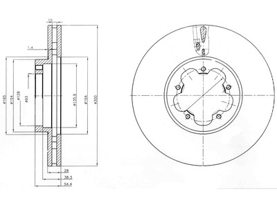 JARRULEVY DELPHI, 2 KPL / PKT, ETU, FORD TRANSIT - Jarrulevyt - BG4006 - 1