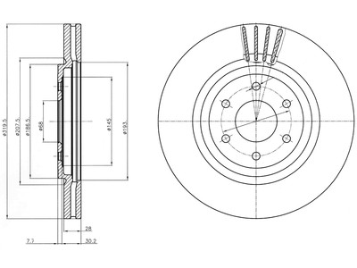 JARRULEVY DELPHI, 2 KPL / PKT, ETU, NISSAN NAVARA, PATHFINDER - Jarrulevyt - BG4176 - 1