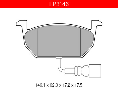JARRUPALASARJA DELPHI, ETU, AUDI / SEAT / SKODA / VOLKSWAGEN - Jarrupalasarjat - LP3146 - 1
