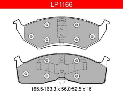 JARRUPALASARJA DELPHI ETU, CHRYSLER - Jarrupalasarjat - LP1166 - 1