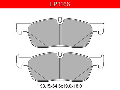 JARRUPALASARJA DELPHI ETU, LAND ROVER - Jarrupalasarjat - LP3166 - 1