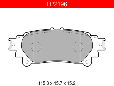 JARRUPALASARJA DELPHI TAKA, LEXUS TOYOTA - Jarrupalasarjat - LP2196 - 1
