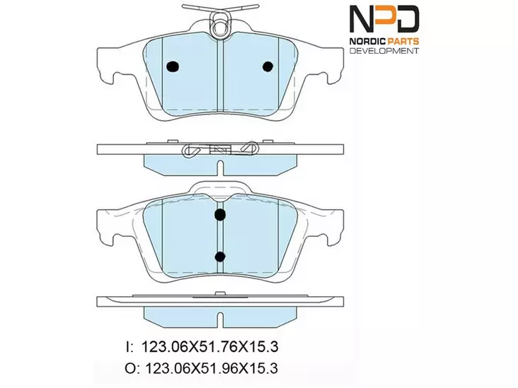 JARRUPALASARJA NPD TAKA, PSA, FORD, MAZDA, SAAB, VOLVO - Jarrupalasarjat - BP10-1126 - 1