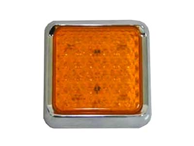 LED-TAKAVILKKU 100X100MM KELT. 24V - Keltaiset äärivalot - 1608-4846 - 1