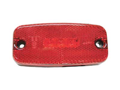 Led-äärivalo punainen 111x51x20mm - 12/24V / 0,5M / ADR - Punaiset äärivalot - 1608-1256 - 1