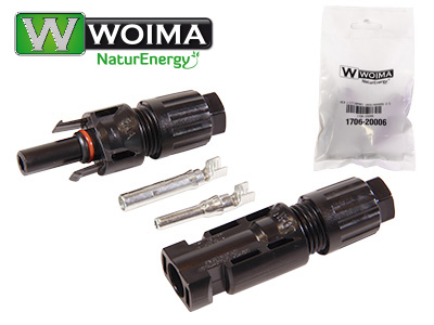 Woima MC4 aurinkopaneelin liitinsarja 2,5-6,0mm2 johdolle - Aurinkopaneeli asennustarvikkeet - 1706-20006 - 1