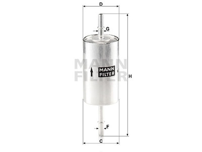 POLTTOAINESUODATIN MANN, FORD - Polttoainesodattimet - 1482-WK61446 - 1