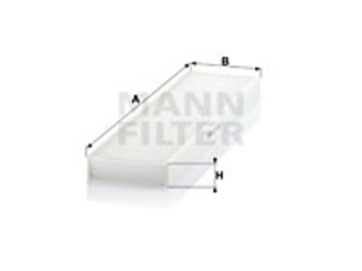 RAITISILMASUODATIN MANN, BMW - Raitisilmasuodattimet - 1482-CU4436 - 1