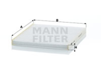 RAITISILMASUODATIN MANN, KIA - Raitisilmasuodattimet - 1482-CU2336 - 1