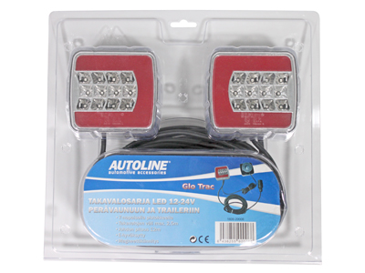TAKAVALOSARJA GLO-TRAC LED.MAGN. 12/24V 12M KAAPELI # - LED-Perävaunuvalaisimet - 1606-20006 - 1