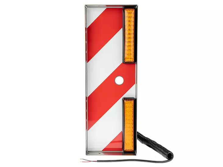 YLILEVEÄN VALOPOHJA KELTAINEN ETU, VASEN , ALLE 4M - LED-valot ylileveään kuljetukseen - 1610-22206 - 2