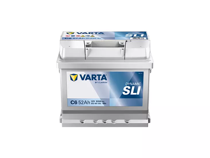 Varta C6 Dynamic SLI 12V 52Ah 520A Käynnistysakku -/+ - Varta käynnistysakut - 1820-C6 - 1