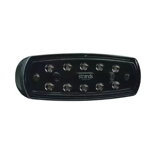 Strands Nuuk E-Line Black R led työ- ja peruutusvalo - 13W / 1350LM / 5000K - LED-työvalot <28W - 1605-809266 - 1