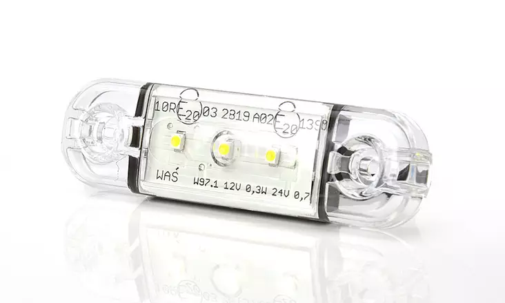 Was led-äärivalo 8,4cm valkoinen - 12-24V / IP68 / Ohut - Kirkkaat äärivalot - 1606-27756 - 1
